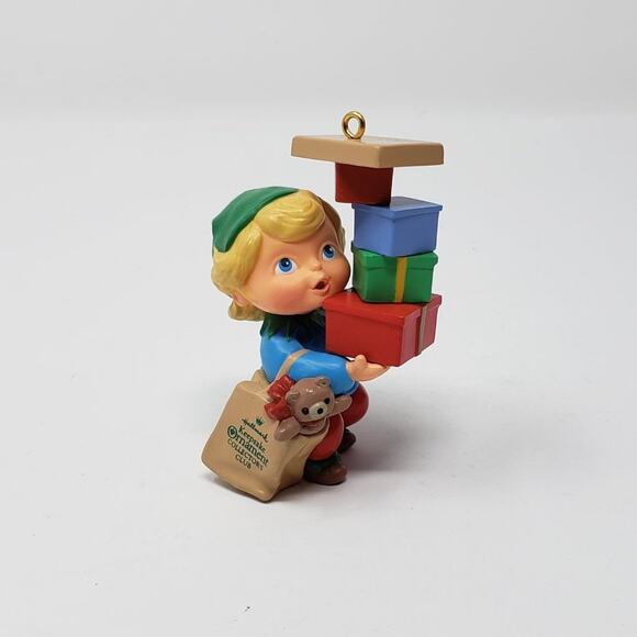1990 Hallmark Armful of Joy Keepsake Collector's Club Holiday Ornament. - Picture 7 of 10